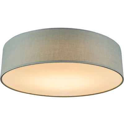 Afbeelding van QAZQA Plafondlamp groen 40 cm incl. LED Drum