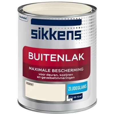 Afbeelding van sikkens buitenlak zijdeglans ivoorwit 0.75 ltr