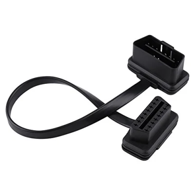 Afbeelding van OBD2 verlengadapter auto 16 pins stekker naar bus verlengkabel diagnoseadapter (30 cm)