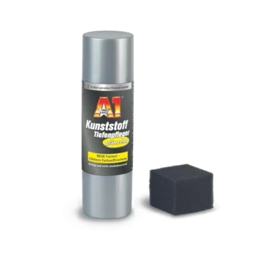 Afbeelding van Dr. Wack A1 kunststof dieptereiniger, glanzend, 250 ml, incl. speciale spons, premium auto kunststofverzorging voor binnen en buiten, hoogwaardige autoverzorging, Made in Germany