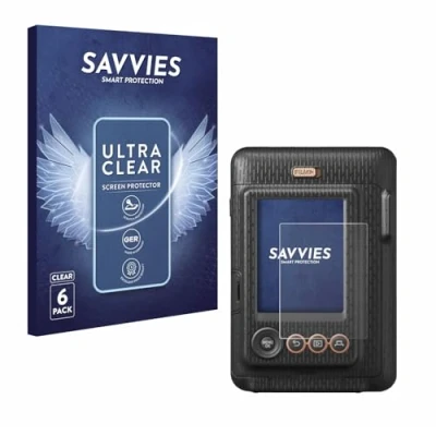 Afbeelding van Savvies (6 Stuks) Schermbeschermer voor Fujifilm Instax Mini LiPlay Screen Protector Ultra Transparant