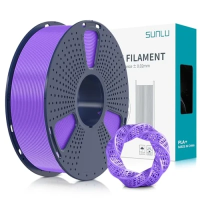 Afbeelding van Sunlu PLA+ filament 1,75 mm, PLA Plus 3D printerfilament, sterker belastbaar, Neatly Wound, 1 kg, printen, filament, maatnauwkeurigheid +/ 0,02 paars