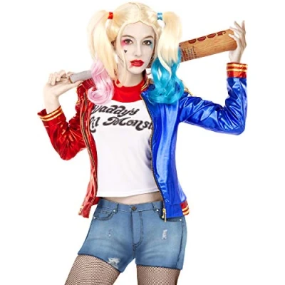 Afbeelding van FUNIDELIA Harley Quinn Kostuum set Suicide Squad Maat: L