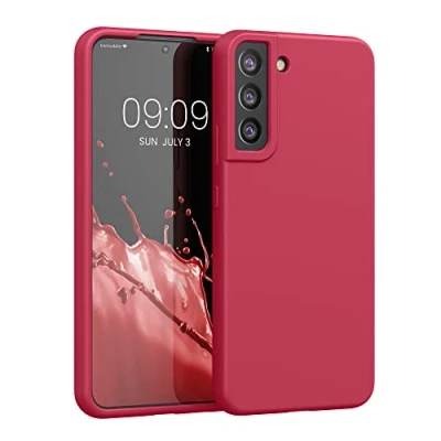 Afbeelding van kwmobile telefoonhoesje compatibel met Samsung Galaxy S22 Plus hoesje Zachte case voor smartphone Back cover in kersrood