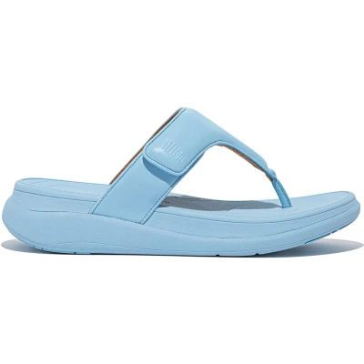 Afbeelding van FitFlop F Mode Go Adjustable Flatform Toe Post Sandals BLAUW Maat 39