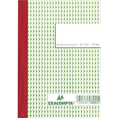 Afbeelding van Manifold quadrille 5x5 14,8x10,5cm 50 feuillets tripli autocopiants