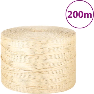 Afbeelding van vidaXL Touw 3 mm 200 m 100% sisal
