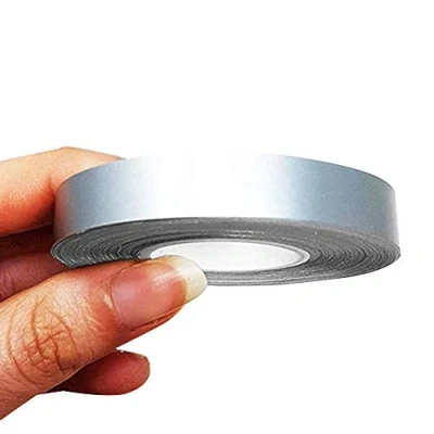Afbeelding van 4R Quattroerre.it 10493 sierstrepen plakstrips voor auto&#039;s, zilver, 10 mm x meter