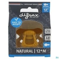 Afbeelding van Difrax Fopspeen Natural &amp; Pure 12+ Maanden Pumpkin