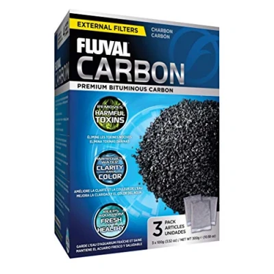Afbeelding van Fluval Actief koolfilterinzetstuk, geschikt voor zoet en zeewateraquaria, 3 x 100 g