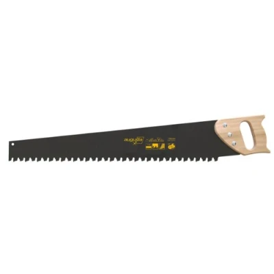 Afbeelding van Augusta heggenroos HM cellenbetonzaag, 750 mm, handzaag van bandstaal C75 met houten handvat, robuuste bouwzaag grove duwtanding voor cellenbetonstenen enz.