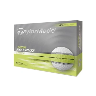 Afbeelding van TaylorMade Tour Response Stripe Golfballen 2025 Wit 12 Stuks