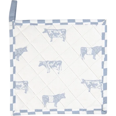 Afbeelding van Clayre &amp; Eef Blauwe Pannenlap 20*20 cm LWC45BL