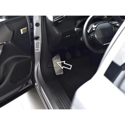 Afbeelding van Stalen Voetsteun voor Peugeot 208 II en 2008 1 stuk Pad Pedaal Auto Tuning Decoratie Uitrusting Gewoonte Interieur Accessoires