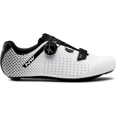 Afbeelding van Wielrenschoen Northwave Men Core Plus 2 White Black Schoenmaat 42