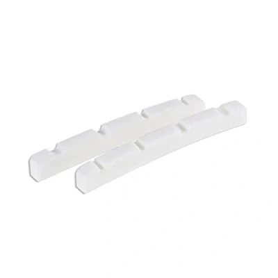 Afbeelding van Musiclily 42mm Been Slotted Topkam Bone Nut Platte Bodem voor 4 snarige Basgitaar 42x3,2x4,8mm((2 Stuks)