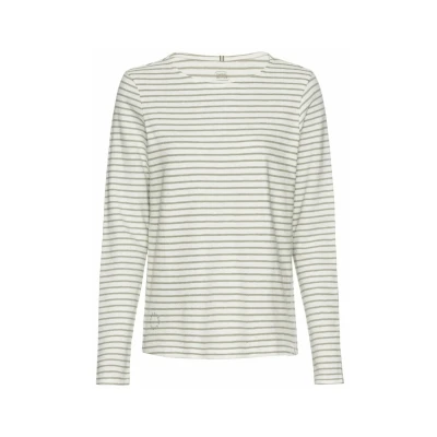 Afbeelding van camel active Longsleeve, Dames, Maat: XXL, Eukalyptus stripes