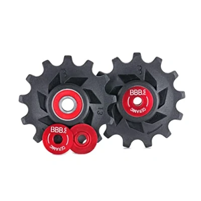 Afbeelding van BBB Fietsen Derailleur Katrol Keramische 13 Tanden Achter Shimano 12 Speed Jockey Wielen Roller Urban Racefiets MTB Fiets RollerBoys BDP 19, Zwart