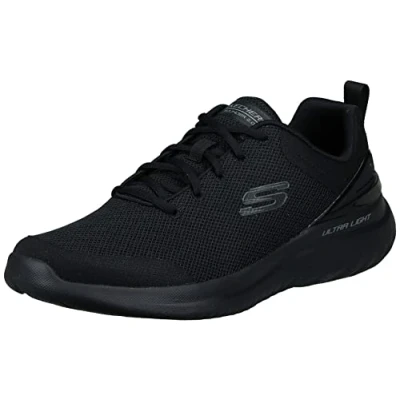 Afbeelding van Skechers Heren Bounder 2.0 NASHER Sneakers, zwart mesh/zwarte Trim, 12 UK, Zwarte Mesh 47.5 EU