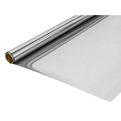 Afbeelding van GARDINIA Statische spiegelfolie, privacybescherming en zonwering, UV bescherming, ondoorzichtig, 100% PVC, 90 x 200 cm, zilver
