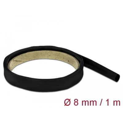 Afbeelding van Delock krimpkous 1 m x 8 mm zwart