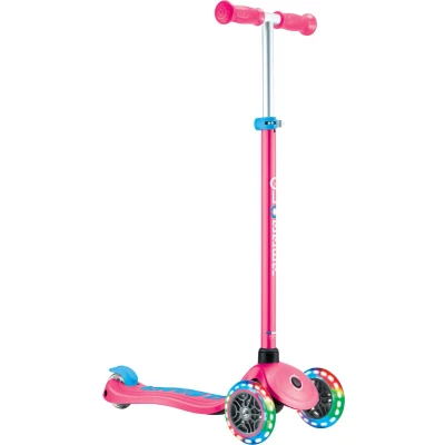 Afbeelding van Step Globber Primo Plus Lights Fuchsia