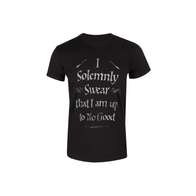 Afbeelding van Henry Tiger Harry Potter Solemnly Swear Tshirt print, Heren, Maat: Medium, Black