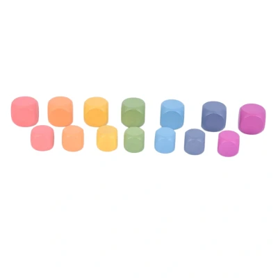Afbeelding van TickiT Houten regenboogkubussen