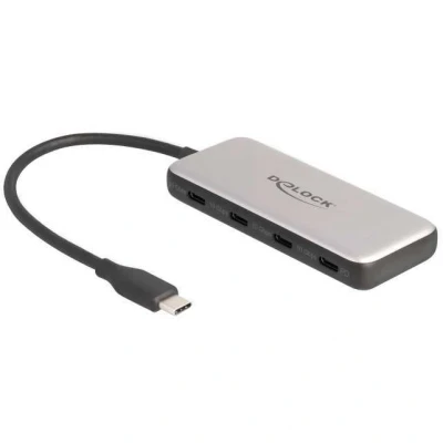 Afbeelding van DeLOCK 64261 interface hub USB 3.2 Gen 1 (3.1 1) Type C 10000 Mbit/s Zwart, Grijs