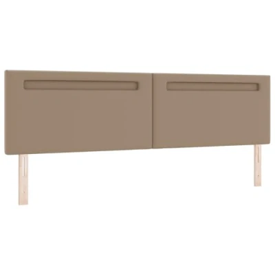 Afbeelding van vidaXL Hoofdbord Wandgemonteerd met hoofdeinde Cappuccino 200 cm PVC
