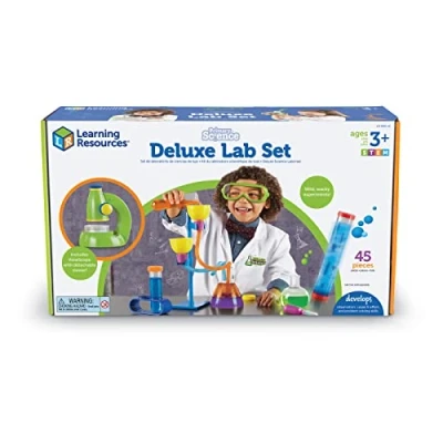 Afbeelding van Learning Resources Primary Science Deluxe labset, 20 experimenten voor kinderen, realistische laboratoriummaterialen STEM speelgoed peuters