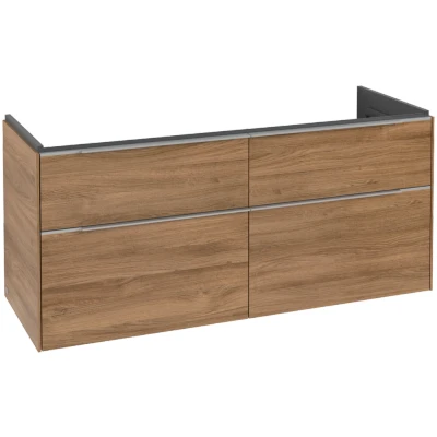 Afbeelding van Villeroy &amp; Boch Subway 3.0 wastafelonderkast met LED verlichting,