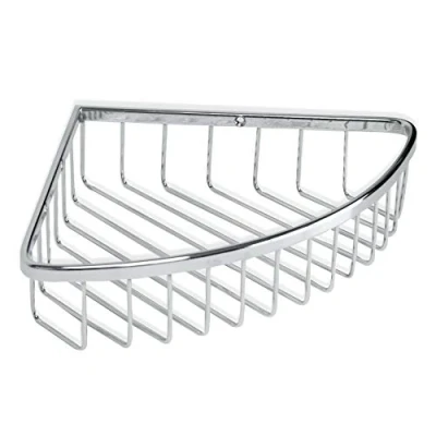 Afbeelding van Krom Corner Aufbewahrungskorb, 20 x 5 cm, Metall, Silber