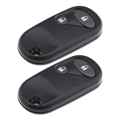 Afbeelding van EMSea 2 Stks Afstandsbediening Sleutel Shell Vervanging Compatibel met Honda Civic CRV Accord Jazz etc Knoppen Sleutelhanger Case ABS Grijs