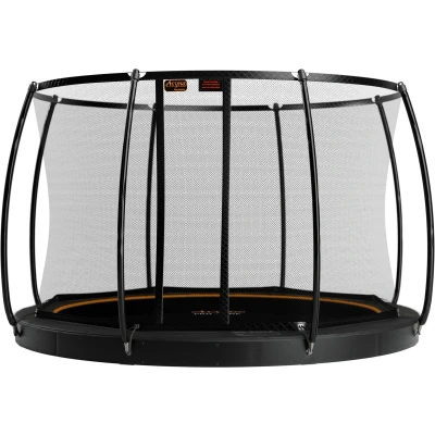 Afbeelding van Trampoline Avyna Pro Line FlatLevel 14 + Royal Class Veiligheidsnet Zwart