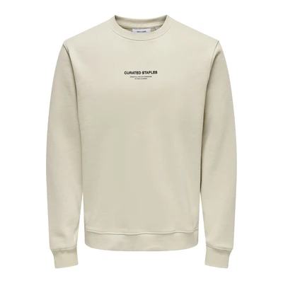 Afbeelding van Only &amp; Sons Onscurated Sweater, Heren, Maat: XXL, Silver lining