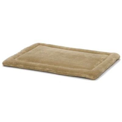 Afbeelding van MidWest Homes for Pets Deluxe Micro Terry Huisdier Bed, Hondenbed &amp; Krat Mat, Taupe, 23&quot; L x 18&quot; B 1,2&quot; Th
