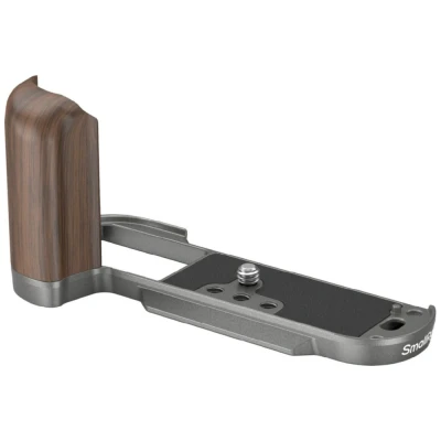 Afbeelding van SMALLRIG X T50 Handgreep, Houten L shape Handle voor FUJIFILM Camera, Ingebouwde Quick Release Plaat Arca, met Sluiterknop en Hot Shoe Cover, Houtskool Zilver 4736