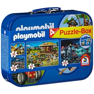 Afbeelding van Schmidt Puzzel: Playmobil Puzzelkoffer Kinderpuzzel