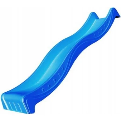 Afbeelding van Intergard glijbaan blauw houten speeltoestellen 150cm platvorm