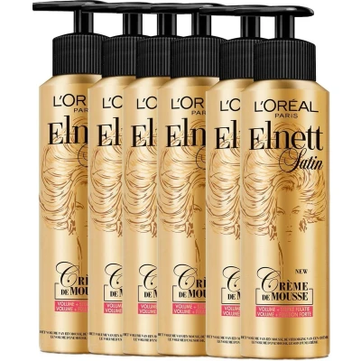 Afbeelding van 6x L&#039;Oréal Elnett Crème de Mousse Volume 200 ml