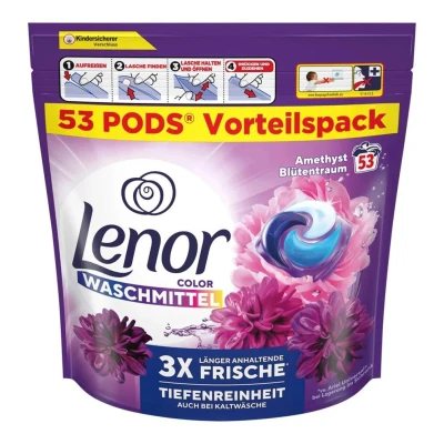 Afbeelding van Lenor Color Wasmiddel Pods Amethist Flowers 53 stuks/ 1065,3 g