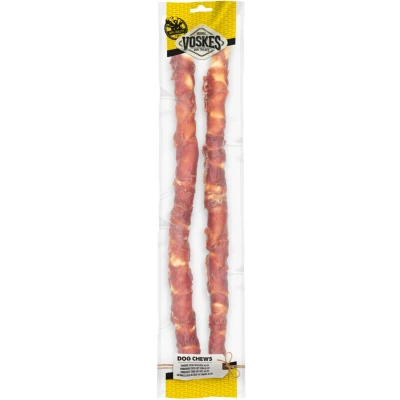 Afbeelding van Voskes Stick Runderhuid Eend 40 cm 2 stuks