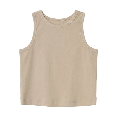 Afbeelding van NAME IT KIDS TOP NKFNAKAL SL CROP NOOS beige