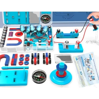 Afbeelding van Burnur Wetenschap Magneten Experiment Set voor Kinderen Elektriciteit en Magnetisme Kit Studenten Stem Fysica Lab Basic Circuit Tools Leren Starter