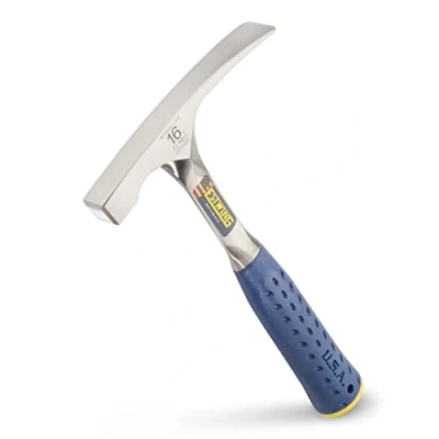 Afbeelding van Estwing E3 16BLC Gladde Gezicht Metselaar Hamer Met Nylon Vinyl Shock Reduction Grip, Zilver, 16oz