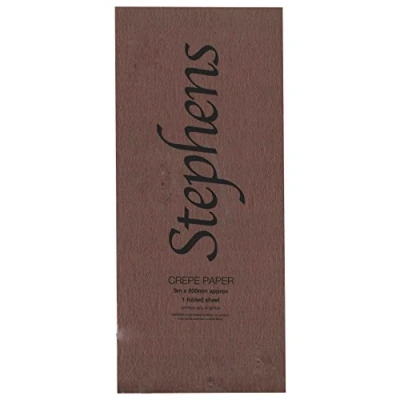 Afbeelding van Stephens 3 x 500 mm crêpepapier bruin