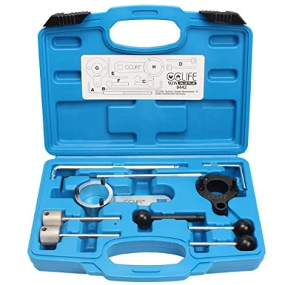 Afbeelding van CCLIFE Motor instelgereedschap, vergrendelingsgereedschap, stuurtijden, gereedschap, diesel, compatibel met VAG, VW Audi 1.4 1.6 2.0 TDI CR