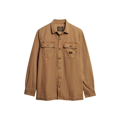 Afbeelding van Superdry Workwear Overhemd, Heren, Maat: XL, Sandstone brown