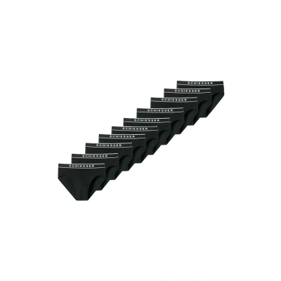 Afbeelding van Schiesser 10ER PACK RIO Slip, Heren, Maat: Small, Schwarz